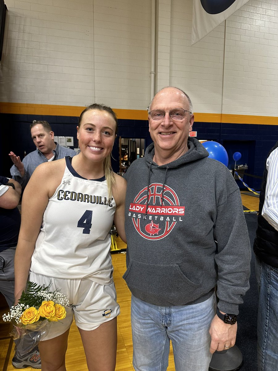 G_Lady_Warriors's tweet photo. Congratulations to Paige Garr for an incredible career at Cedarville. Coaches and players came out to support a great young lady on her senior day. Presentation of her 1,000 point game ball was awesome to see. We are all proud of you Paige! Great career! https://t.co/yUnCpADuAG