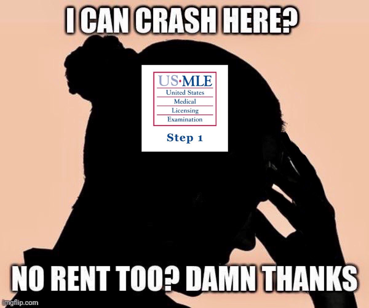 GabrielaRGuerra's tweet photo. Step 1 has been living rent free in my head since MS2 started ๐คฃ #HighYield #Step1 #USMLEFirstAid https://t.co/RQ7sqHiigk
