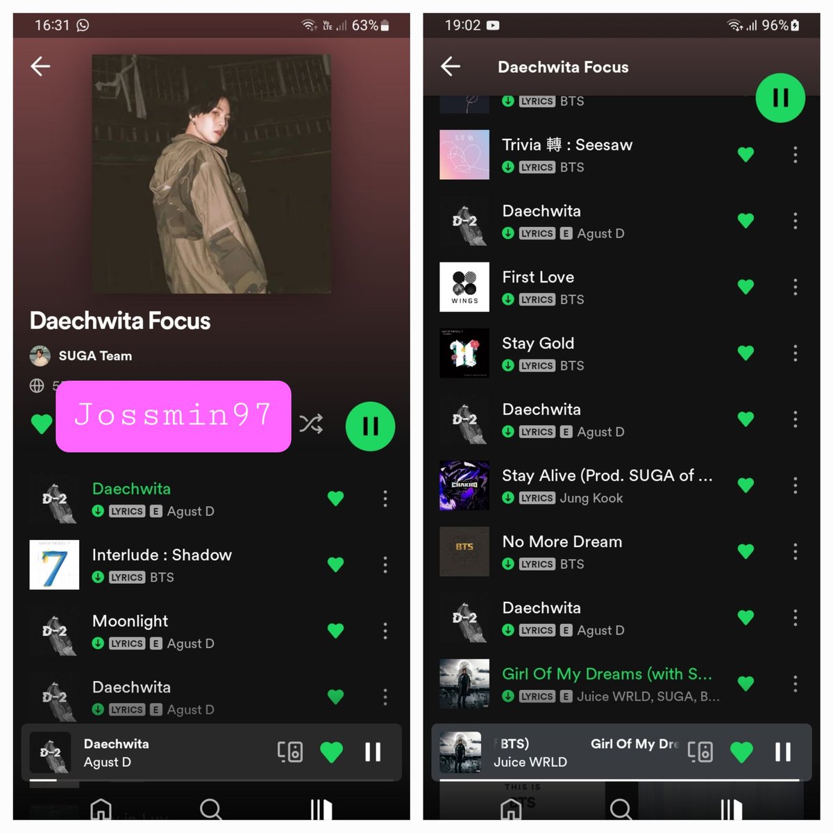 Day 12 before #SUGA Day DAECHWITA FOCUS PLAYLIST ✅️ #SUGA_AgustD_TOUR #방탄소년단슈가 #SUGA #슈가형이야 #BTSSUGA #シュガ