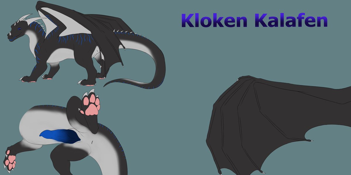 Kloken2's tweet photo. NSFW reference sheet for feral kloken, done by Nulkurrak. https://t.co/jLKTDReUry
