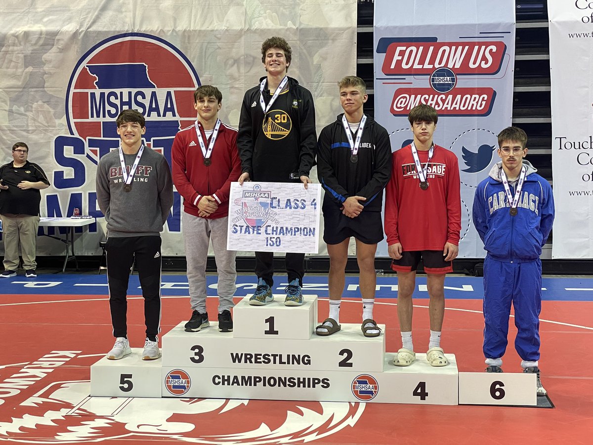 Class 4 150 lbs. State Runner-Up for <a href="/LJaysWrestling/">Coach Brewer</a> is Senior, <a href="/KolbyMcclain/">Kolby McClain</a>. Kolby is now a 4x <a href="/MSHSAAOrg/">MSHSAA</a> State Medalist &amp; finishes his HS career with a record of 144-9. 

<a href="/LHSBlueJays/">Liberty HS Athletics</a> <a href="/victorywrestlin/">Smith</a> <a href="/BrickerDixon/">Bricker Dixon</a> <a href="/McClainKenzie/">Kenzie McClain</a>
