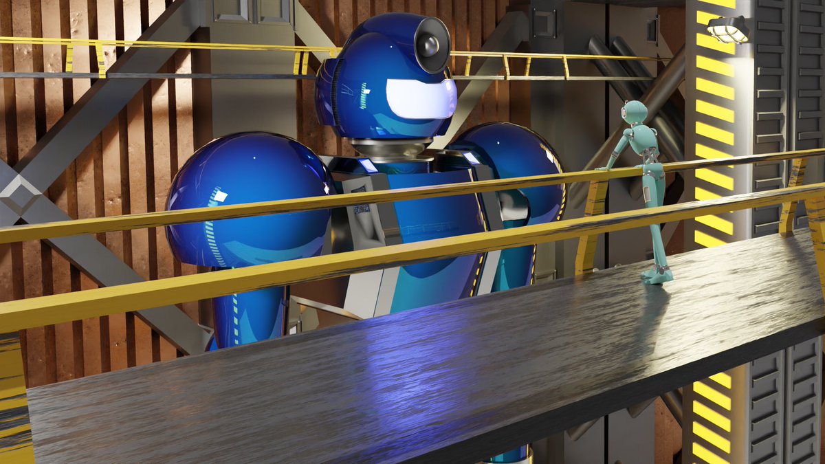 _Giga_Watts's tweet image. As I slowly let paint dry to my new stream room. I work on other things. Mainly this giant mech. Hope you like it. And by my metal body I swear I’ll stream this Year when I get everything set up Finally. #Blender3d #VTuberEN #RobotVtuber #Vtuber