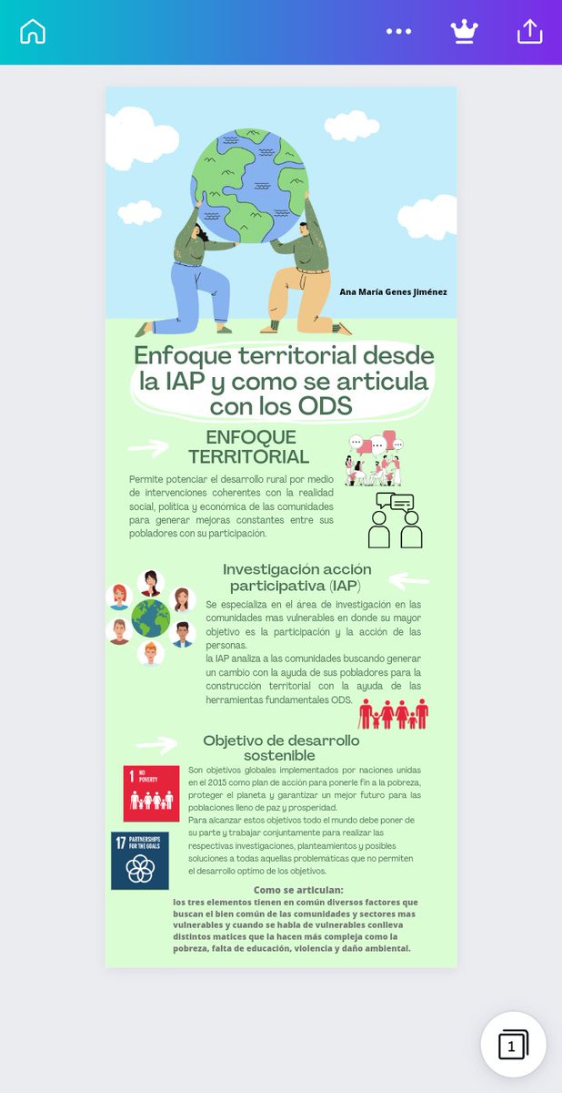 AnaGenes17's tweet photo. @ElOIRdelaRegion 
#unadinvestigaIAPODS 
Infografía del enfoque territorial. https://t.co/JgBz1ASFHh