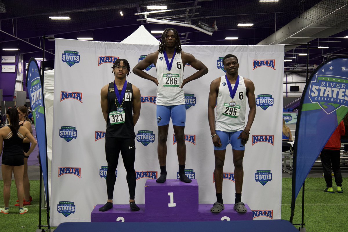 OakUniXCTF's tweet photo. Congrats to Merdi on finishing 3rd in the 400m dash! 

Merdi and Bayero went 1st &amp; 3rd https://t.co/I7mvtSQxbR