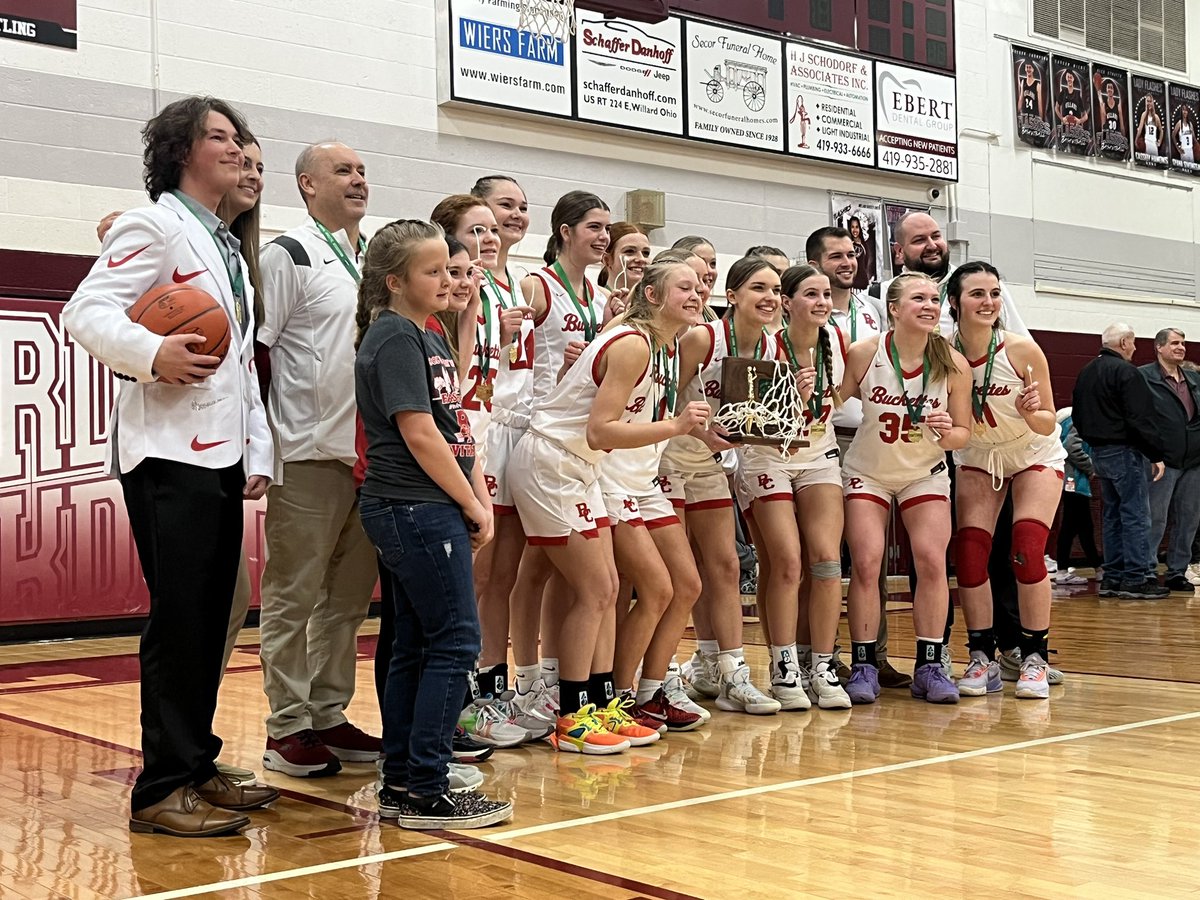 Title town! The Buckettes take home their 7th straight District Title with a win over Danbury! They’ll head to Massillon on Thursday for a Regional Semifinal matchup against Western Reserve! 🏀 <a href="/BC_GirlsHoop/">Buckeye Central Girls Basketball</a>