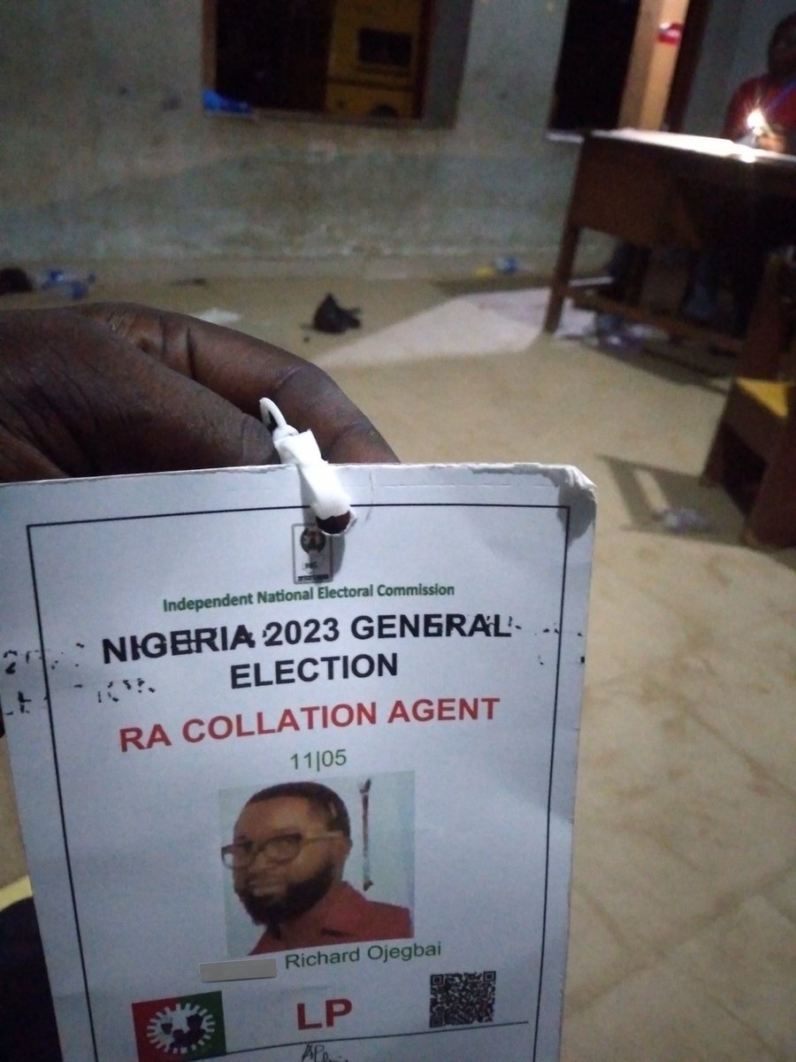 kingice0001's tweet photo. At 3:00 Am, I'm still at the WARD collation Center at Tokunbo Ali Primary School...

Fully woke, LP...... 
#NigeriaElections2023 
#IkejaResults 
#NigeriaDecides2023 https://t.co/uDGugC4obM