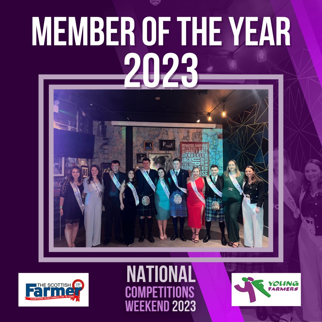 SAYFC's tweet photo. Introducing the National Member of the Year 2023...
Skye Watson of Biggar YFC!π
Congratulations to Skye for her well deserved win and to our two runners up;
Scott Anderson of Crossroads YFC and Lois Scott of Forfar JACππ
#youngfarmersis #celebratingourmembers https://t.co/WKXFHiU90c