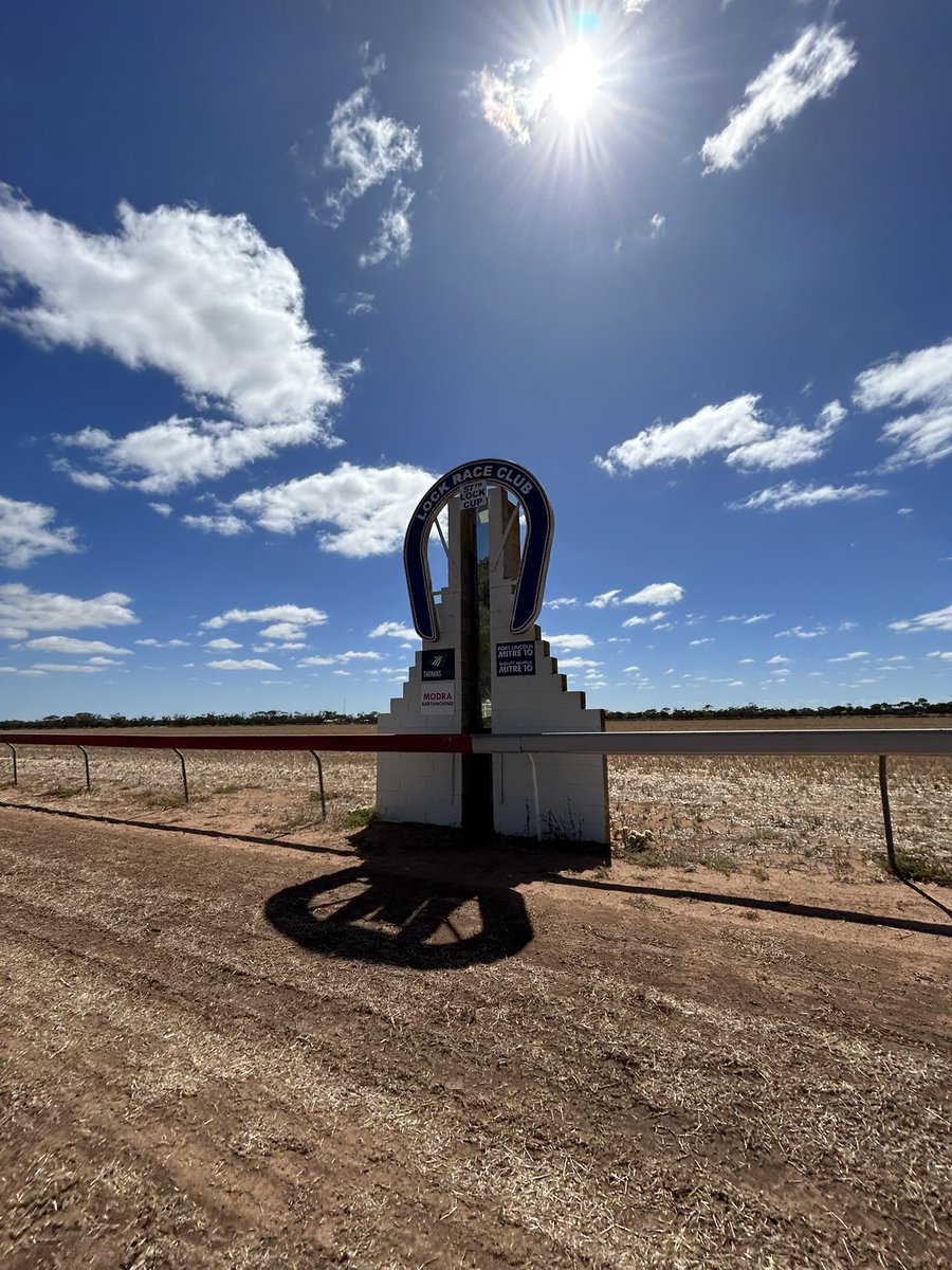 CountryRacingSA's tweet photo. We are here in Lock today! It’s going to be an epic day of racing! The Lock Cup will be up for grabs in Race 5 today 🔒🏆

#CountryRacingSA #Lock #EyrePeninsula #SouthAustralia #HorseRacing #FATR https://t.co/8N1cyqcLiG