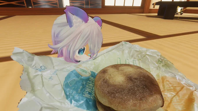 #川床泥酔部 ①二次会飯テロ。②ケモトピア。③闇で眠るぽんさん。④那由多先生お疲れ様でした!似顔絵入りのVRC学園クラス記念Tシャツ。 