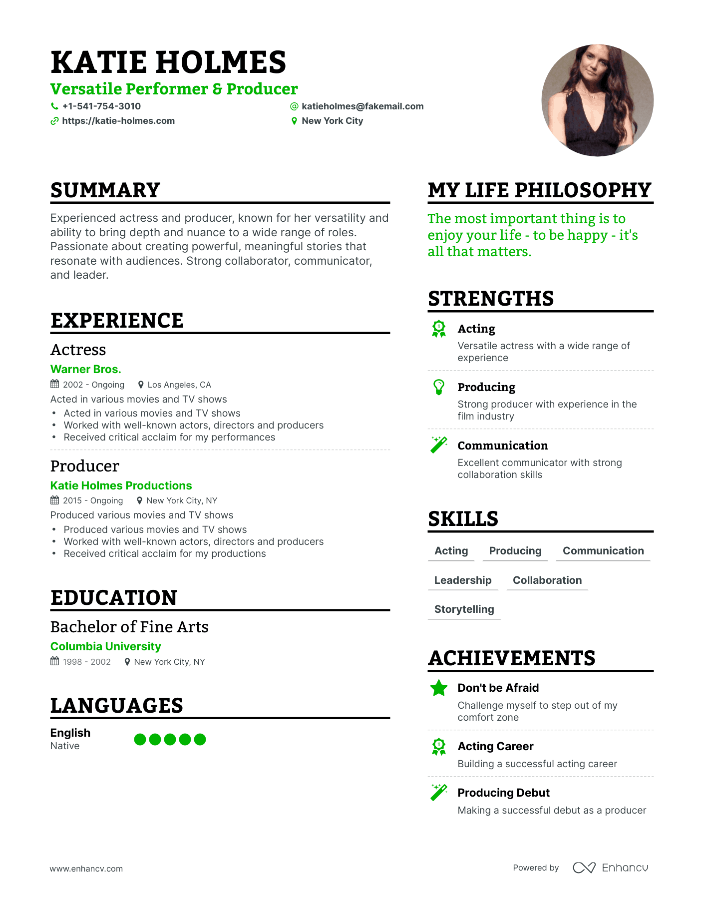 Enhancv On Twitter Runyoung50 S Resume Generated By Chatgpt Is A