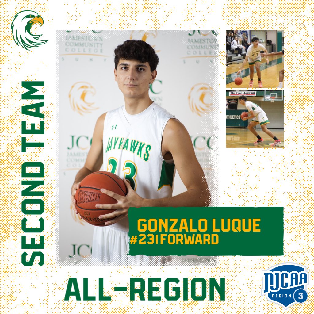 Congratulations to Traden Gray and Gonzalo Luque on making the Region 3 All-Region Teams for their outstanding season! 🦅🏀 #ProtectTheNest
