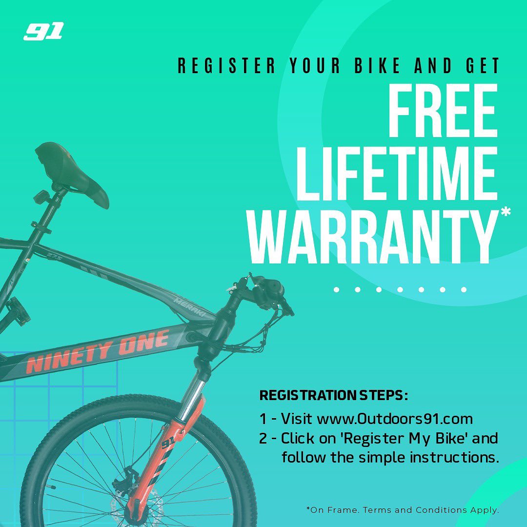 Trwcycles's tweet photo. 🔷 Lifetime Warranty CycLe Brand 🔷

Authorised Dealer of Ninety One Cycles. 

Wholesale/ Retail : ( 7006383535, 7889325308 ).

Online Booking available. 

#ninetyonecycles #ninetyone  #kashmircycles #trwcycles #trw_cycles #therealworldcycles #therealworldbicycle @outdoors91in https://t.co/MghIRBPLZ3