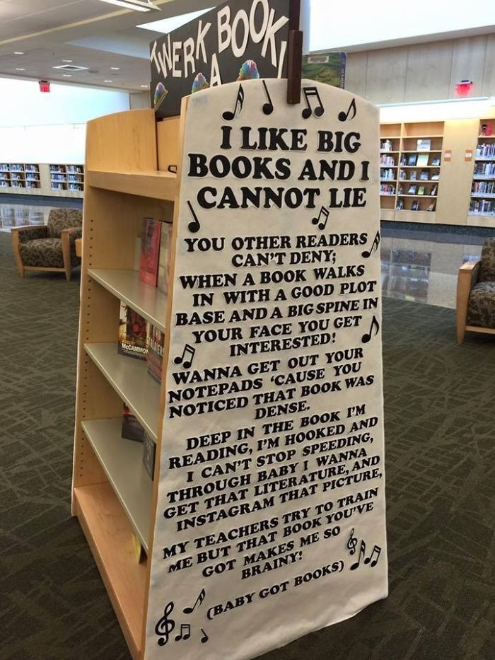 Oh, those clever librarians! 😂💙
_____________________
📸Unknown
#librarytwitter #educators #edutwitter #txlchat