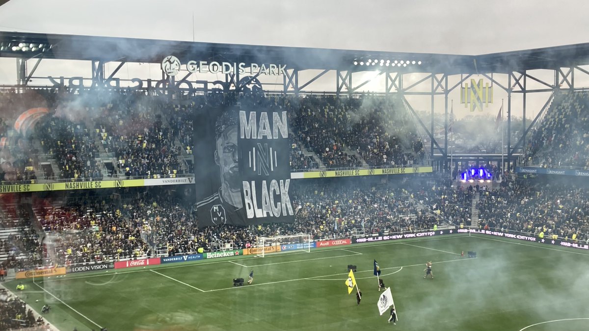 An appropriate tifo for today’s match. #NSHvNYC