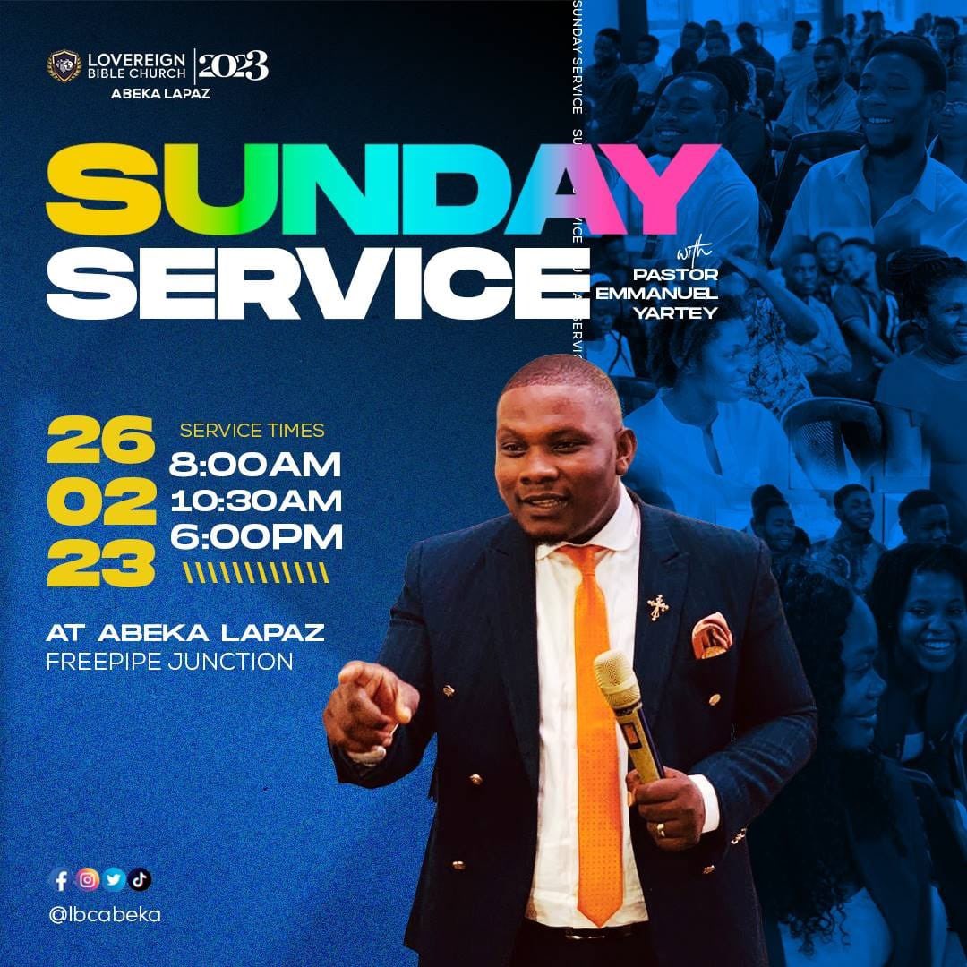 LBCAbeka's tweet photo. Sundays are always a blessing and a refreshing time in the presence of the Lord.   

I hope you are ready for tomorrow?🥳🎉🎉💃💃💃💃

#lovereignbiblechurch #seeyousoon #fyp #viral #trending #nigeria #Liverpool #PeterObi #pastorjohnwinfred
#Ibcabeka
#PastorEmmanuelYartey https://t.co/x5M6Xl5It6