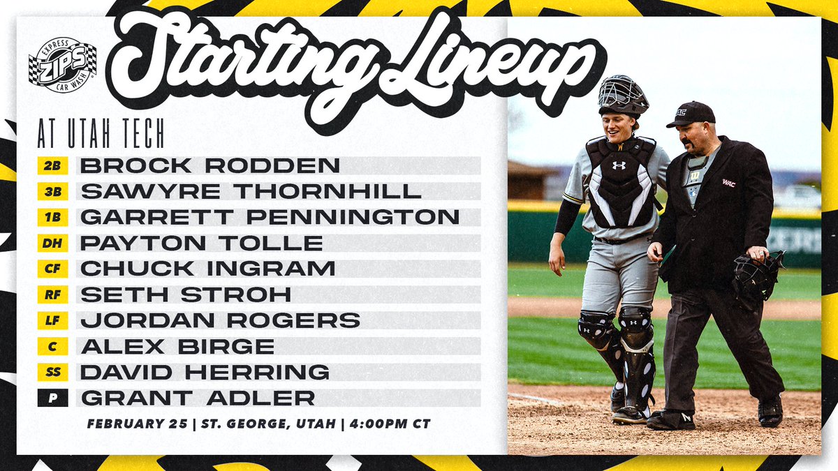 First career start for <a href="/alex_birge/">Alex Birge</a> on the way 🔜