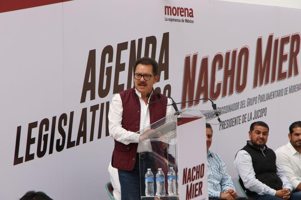 NachoMierV's tweet photo. Nuestro estado es magnífico. Tenemos mano de obra calificada, reserva territorial, agua, comunicaciones, vías de tren. Le digo al gobernador que @DiputadosMorena acompañarán los esfuerzos para que la inversión llegue a #Puebla. https://t.co/aAy5vZo7aT