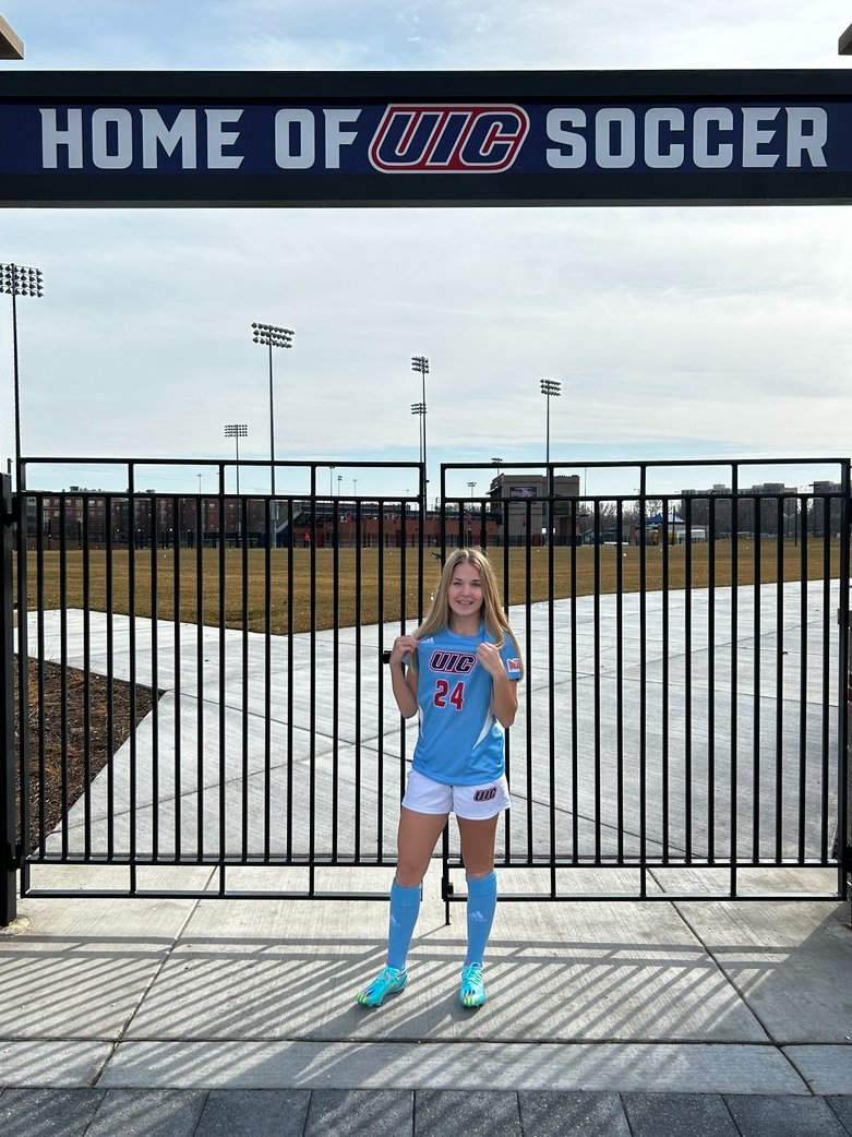 I am so excited to announce that I have verbally committed to play D1 soccer and further my education at <a href="/UIC_WSOC/">UIC Women's Soccer</a>! I want to thank all of my coaches, teammates as well as my parents for supporting me. Go Flames! 🔥 <a href="/DavidANikolic/">David A Nikolic</a> <a href="/AlbertKnowsRec/">Albert Martin</a> <a href="/GAcademyLeague/">Girls Academy</a> <a href="/ChicagoFCUnited/">Chicago FC United</a>
