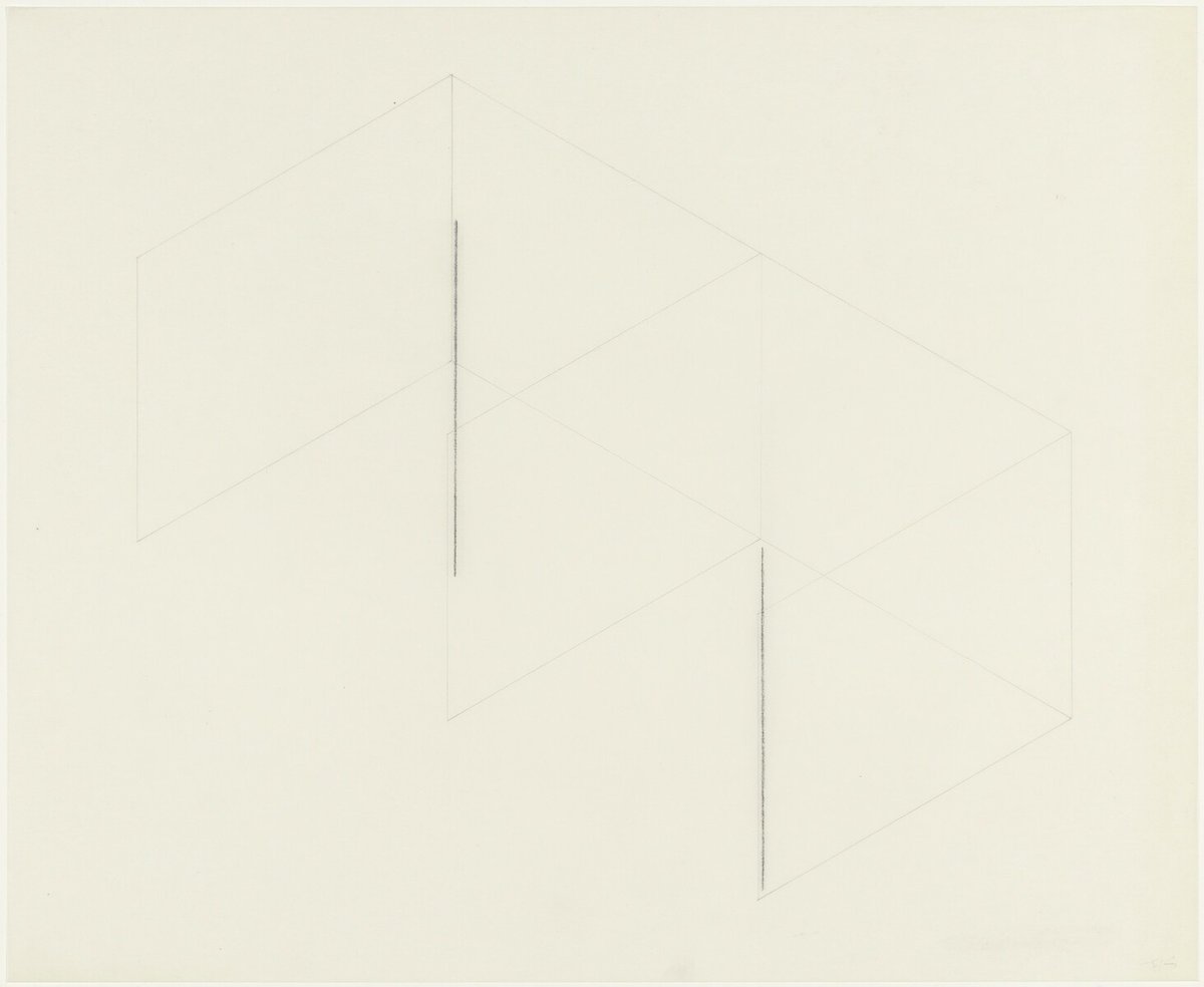 moma_drawings's tweet photo. Fred Sandback, From the series 16 Variations of 2 Horizontal Lines, (1973) #fredsandback #museumofmodernart https://t.co/K8y6we6ib5 https://t.co/gEjEPXcy6u
