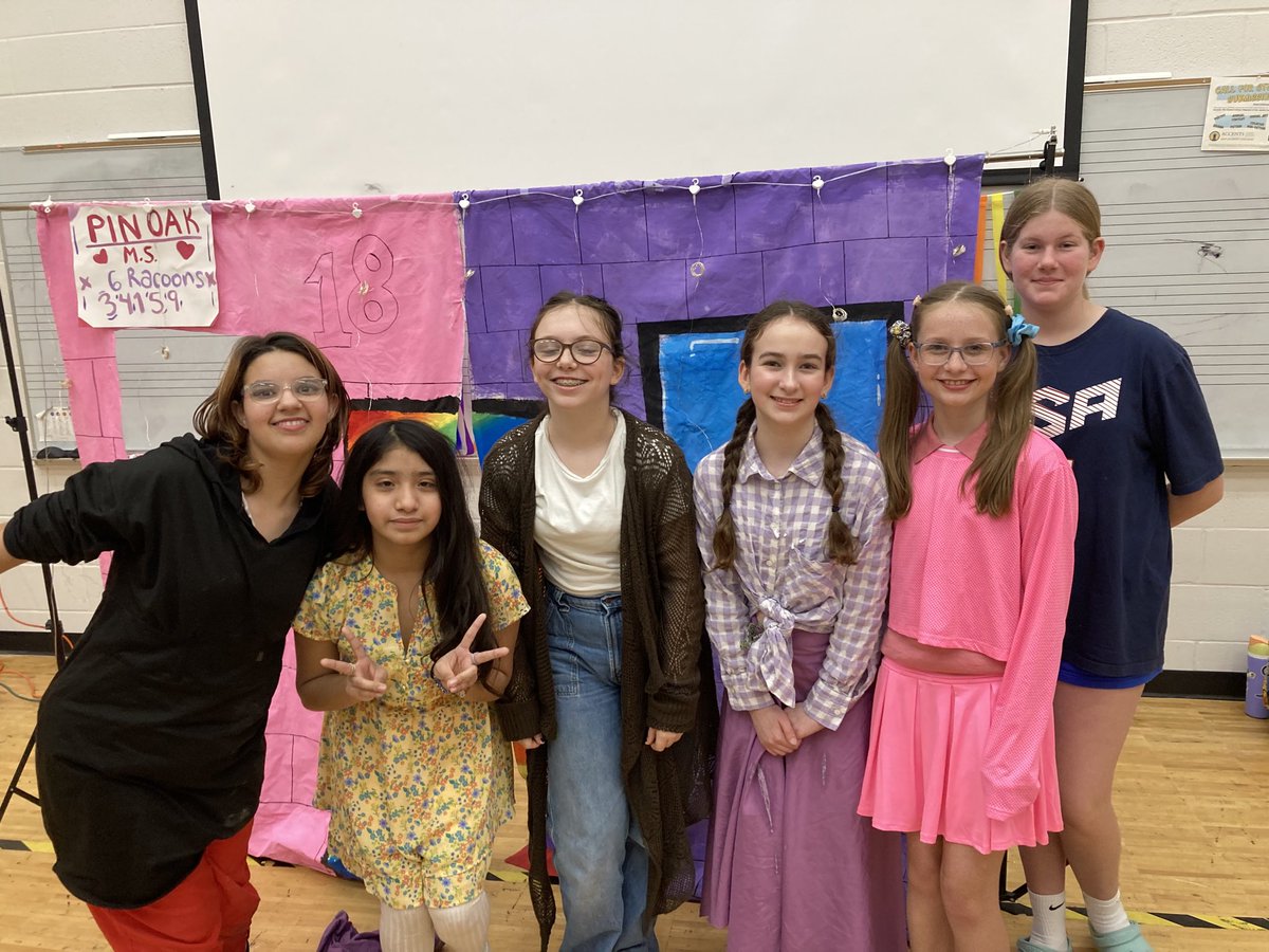 KerriCoffman2's tweet photo. Pin Oak Odyssey of the Mind 6 Racoons! Definitely fulfilled the “Overly Dramatic” requirement! 💙💙💙 #pinoak @pinoakms @PinOakPTO @POMS_Principal https://t.co/1RZFA4xECY