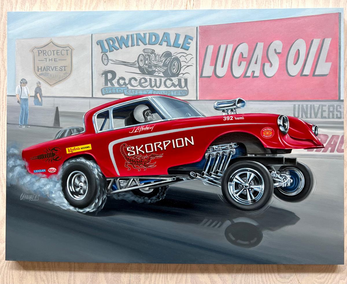AtlantisKits's tweet photo. New Artwork by Gene Chambers! 1/25 Scale Keeler's Kustoms Skorpion Gasser. This kit will feature 2 engines, chrome parts and engine wiring by Gopher Racing.
https://t.co/vonwp8RQQc https://t.co/Ixcdxabdgz