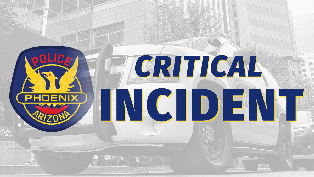 PhoenixPolice's tweet photo. Phoenix Police Department will be investigating an officer involved shooting incident that occurred near Central Avenue and Bell Road. No injuries to officers. No outstanding suspects. 

Road closures will be in effect during this investigation. https://t.co/zbMoqFlBMK