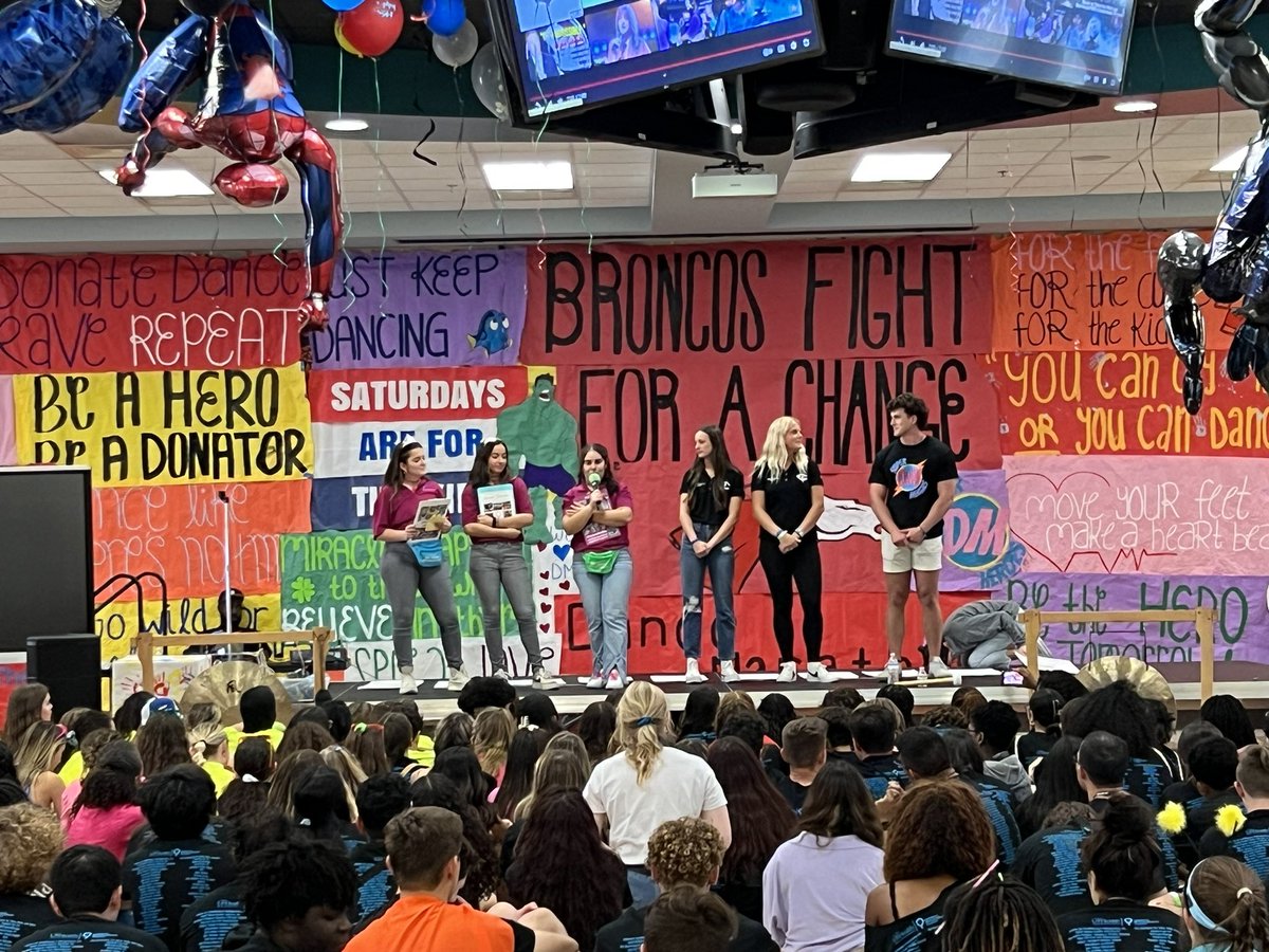 BroncosPBCHS's tweet photo. The 2023 DM at #PBCHS was a huge success‼️ Over 95k raised for the Shands Hospital @UFHealth‼️ 👏
#FTK #DMPBC #DMsuperheroes https://t.co/QHrtzqFc8I