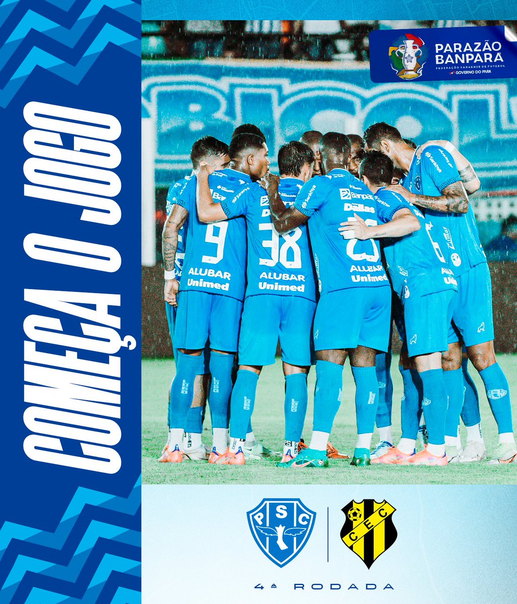 Paysandu's tweet photo. BOLA ROLANDO! PRA CIMA PAPÃO! 🔵⚪️
🏆 #Parazão2023 - 4ª rodada
🆚 Paysandu x Castanhal
AO VIVO E COM IMAGENS
https://t.co/LNIi83k4sd
#OMaiorCampeãodaAmazônia #PSCxCAS #AgoraÉ50 https://t.co/brx2SM9OHM