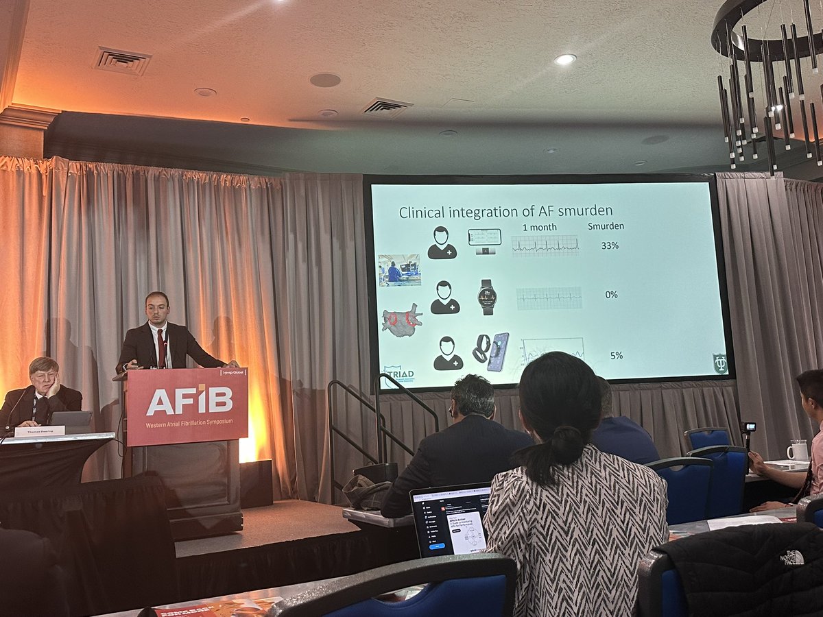 @MekhaelMario “Smurden” as a way to quantify afib burden using digital devices to determine QoL improvement post ablation.
Smurden = Number of Afib measurements / total number of measurement.
Thanks for the @Happitech smartphone PPG shoutout! #WAFib2023