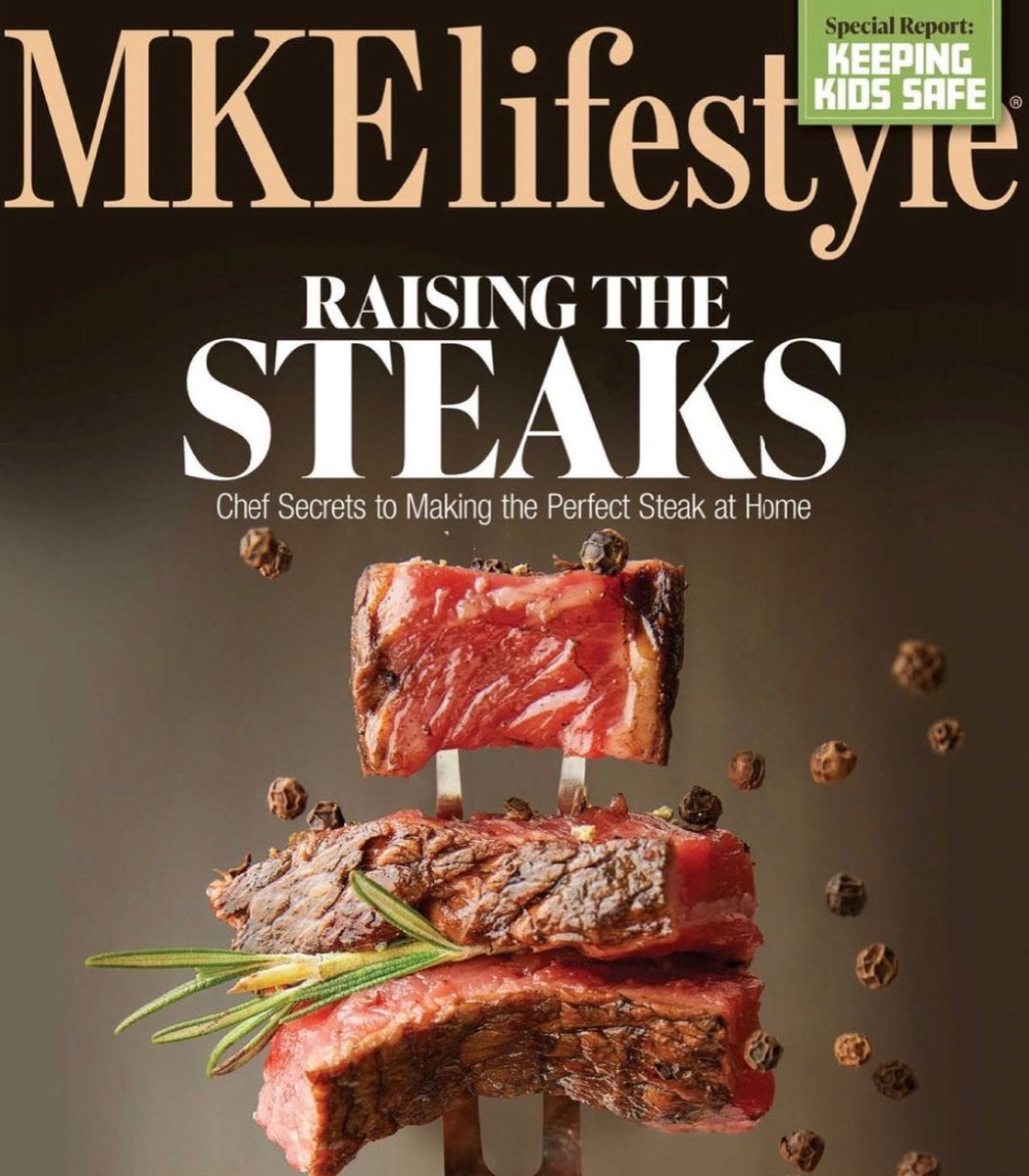 FiveOClockSteak's tweet photo. MKE Lifestyle's March 2023 edition is out and we’re on the cover! https://t.co/xsI61CQHfU📸 Robert Colletta #MKElifestyle #MilwaukeeLocals #ThingsToDoinMilwaukee #raisingthesteaks https://t.co/69GuXZoP95
