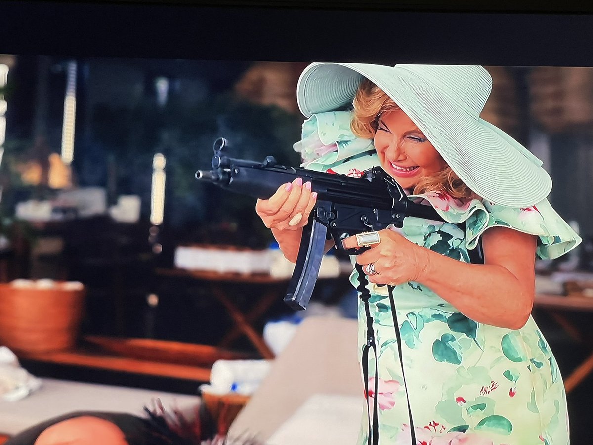 irishroadrunner's tweet photo. #shotgunweddingmovie is quite awful (sorry) but #jennifercoolidge might just have saved the movie #Nobodyfuckswithmyfamily 😆 https://t.co/VnfINbcezd