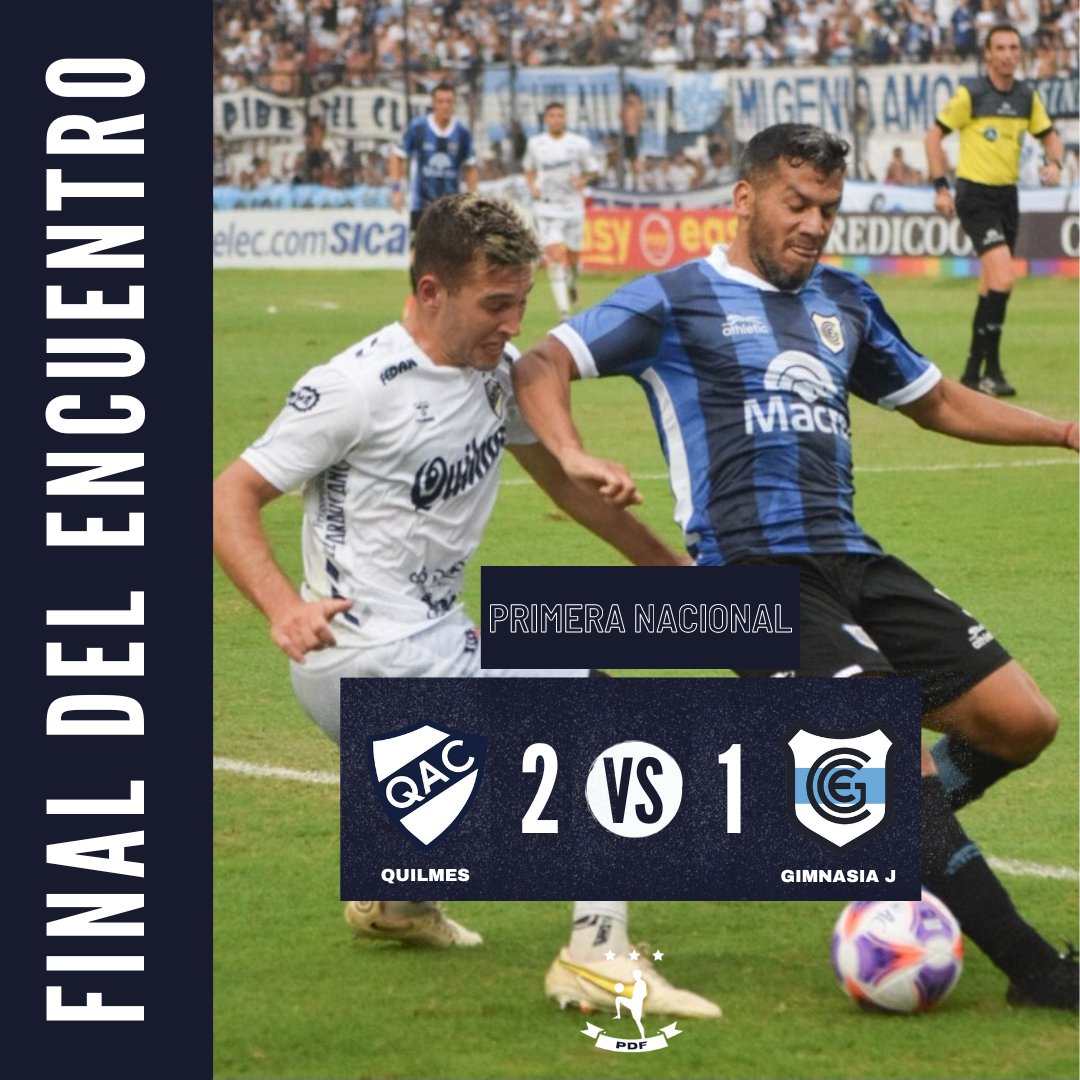 ParadigmasdelF's tweet photo. 🍺¡Quilmes sumó en casa de la mano del goleador!
En el estadio Centenario, Quilmes derrotó a Gimnasia de Jujuy dos a uno por la fecha 3 de la zona B.
⚽ #Anselmo x2 (QUI) : #Cosaro (GYE)
📌 Puntaje ideal para el conjunto de #Sciaqua que ganó los tres encuentros que disputó. https://t.co/k6nBI0pLhp
