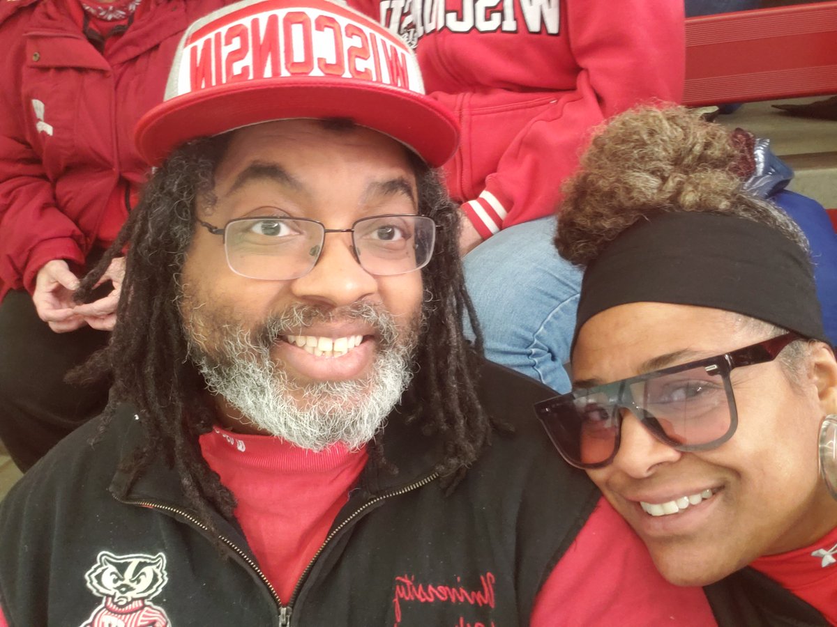 Playoff hockey 🏒🏒🏒 Out here w Bestie cheering for the Edwards sisters! Let's go Bucky‼️‼️ #OnWisconsin #BadgerWHockey