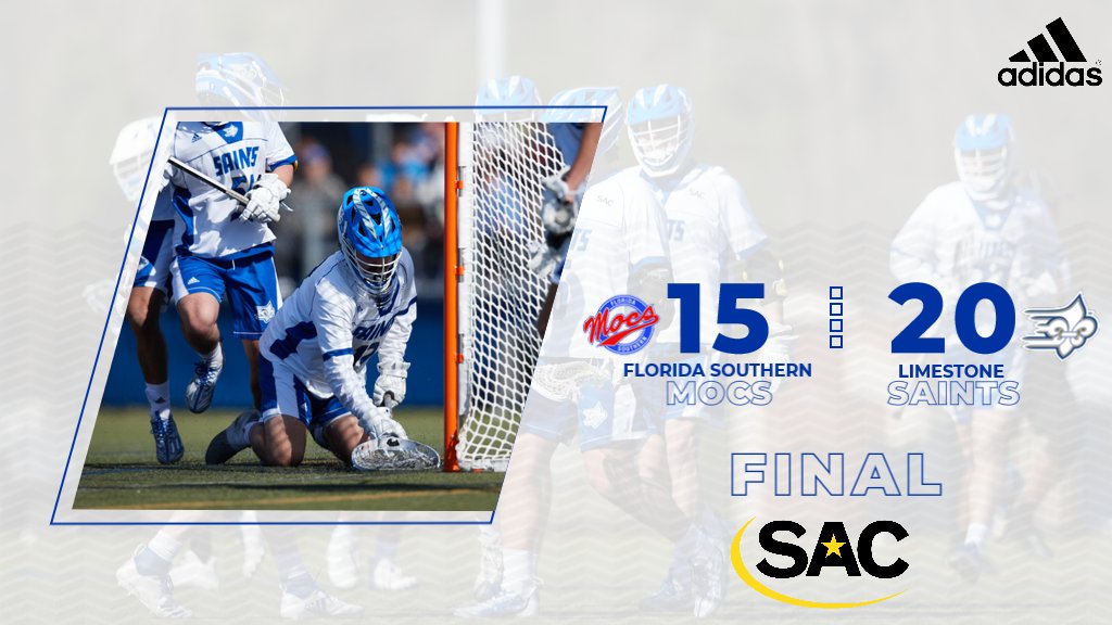 Limestone Saints (@limestonesaints) on Twitter photo Clinging to a one-goal lead, <a href="/LimestoneLax/">Limestone Lacrosse</a> used a 6-2 run in the fourth quarter to pull away from Florida Southern in a clash of South Region foes. The Saints took the contest 20-15.⚜️
📊stats.statbroadcast.com/broadcast/?id=…
#limestONEnation Clinging to a one-goal lead, <a href="/LimestoneLax/">Limestone Lacrosse</a> used a 6-2 run in the fourth quarter to pull away from Florida Southern in a clash of South Region foes. The Saints took the contest 20-15.⚜️
📊stats.statbroadcast.com/broadcast/?id=…
#limestONEnation