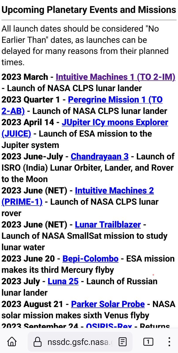 cryptorupee1's tweet photo. List of NASA missions to moon in 2023.

@NASA
@Int_Machines
$LUNR

https://t.co/bFNXTCnJVS https://t.co/SLX8w2VXMU