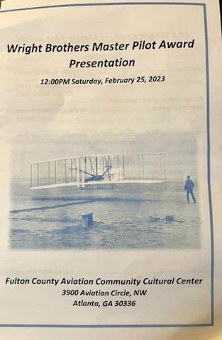 ChiGammaGamma's tweet photo. Captain Brother Anthony โTonyโ Holder received the Wright Brothers Master Pilot Award from the FAA today, Saturday, February 25, 2023 at Aviation Community Cultural Center in
Atlanta.
#ChiGammagamma #XGG #theeliteoftheelite #themotherpearl #Alphachapter https://t.co/rzVQt83xnQ