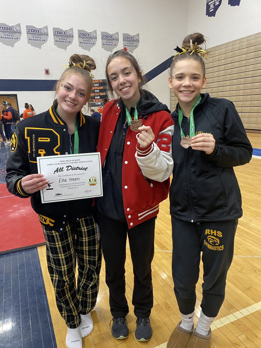gymnastics_rhs's tweet photo. Ella Steen and Allison Urbas on to STATES on beam and bars!!! Also special congrats to Ella for being All District!!! https://t.co/n5NzGuA4gZ