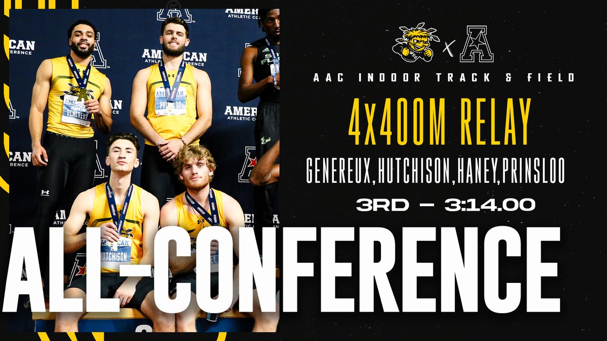 GoShockersTFXC's tweet photo. Back-to-back indoor podium for the 4x400 👌 https://t.co/pxMbDvNvDP