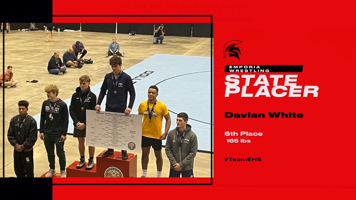 Congrats Davian White! 6th place at state wrestling meet today in Wichita! #TeamEHS