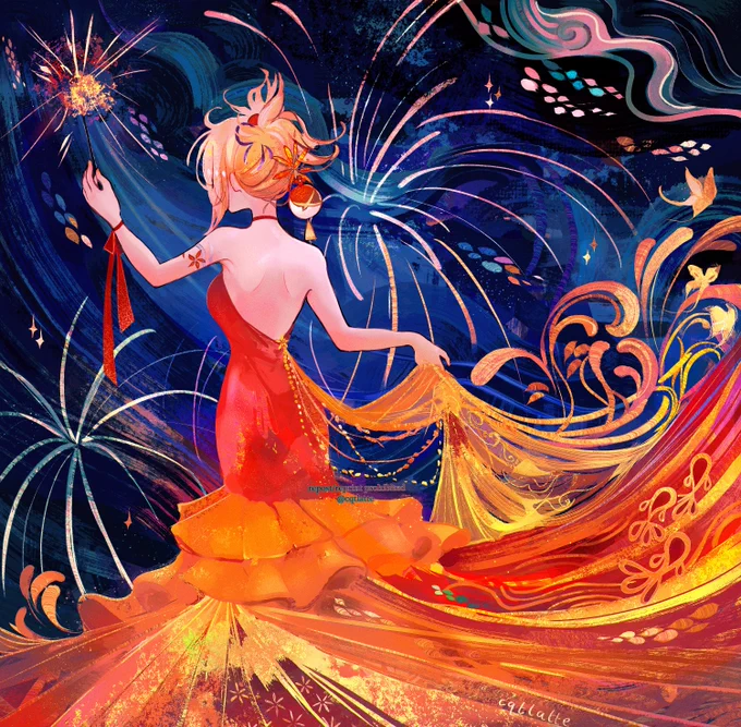 pyro flamenco#GenshinImpact #原神 #Yoimiya 