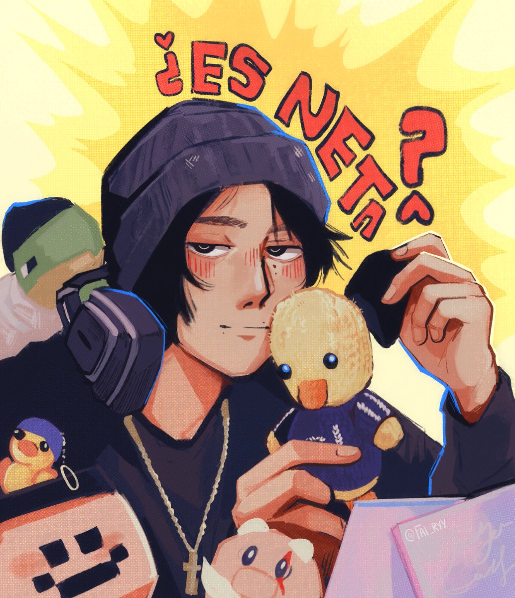 Fai_Ryy's tweet photo. [FANART]
Mi regalito fav, el Patito Pelón. 
#quackityfanart #quackity https://t.co/314XUq30ni