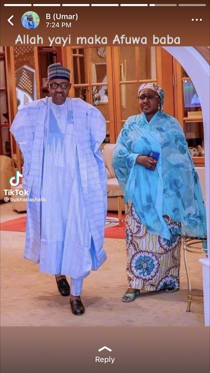 Rayyan_Tukur's tweet photo. Yanzu baba @MBuhari ina zakoje Kai Da Aisha 🤔 ga mulki anyi an gama 🥱. 

#AtikuOrganizingForAction https://t.co/P0SQaneixS
