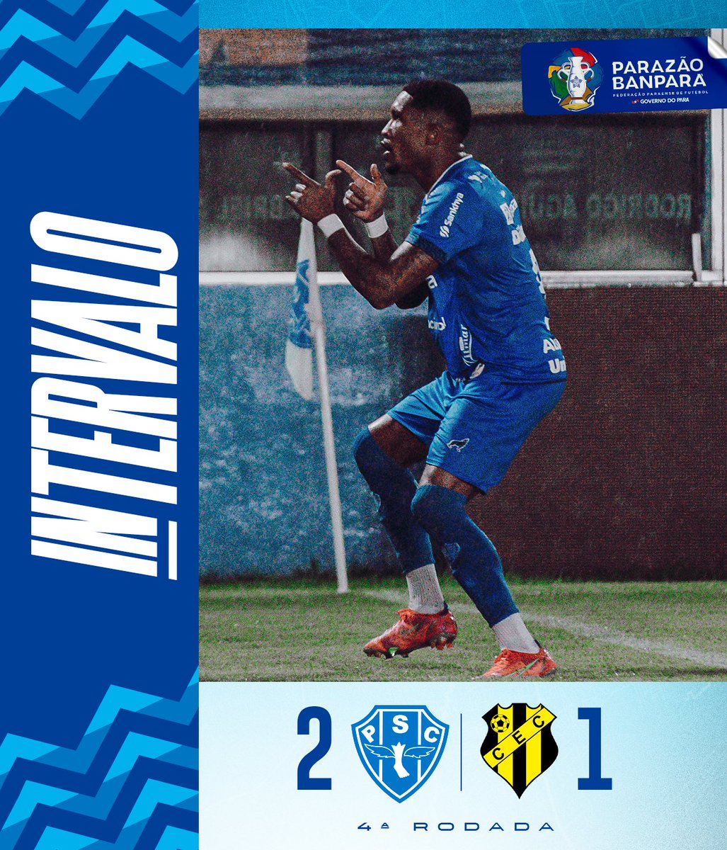 Paysandu's tweet photo. Fim de primeiro tempo! Papão na frente! 🔵⚪️
🏆 #Parazão2023 - 4ª rodada
🆚 Paysandu 2x1 Castanhal
⚽️ Mário Sérgio
⚽️ Bruno Alves
AO VIVO E COM IMAGENS
https://t.co/LNIi83k4sd
#OMaiorCampeãodaAmazônia #PSCxCAS #AgoraÉ50 https://t.co/ZEhrhfn4sP