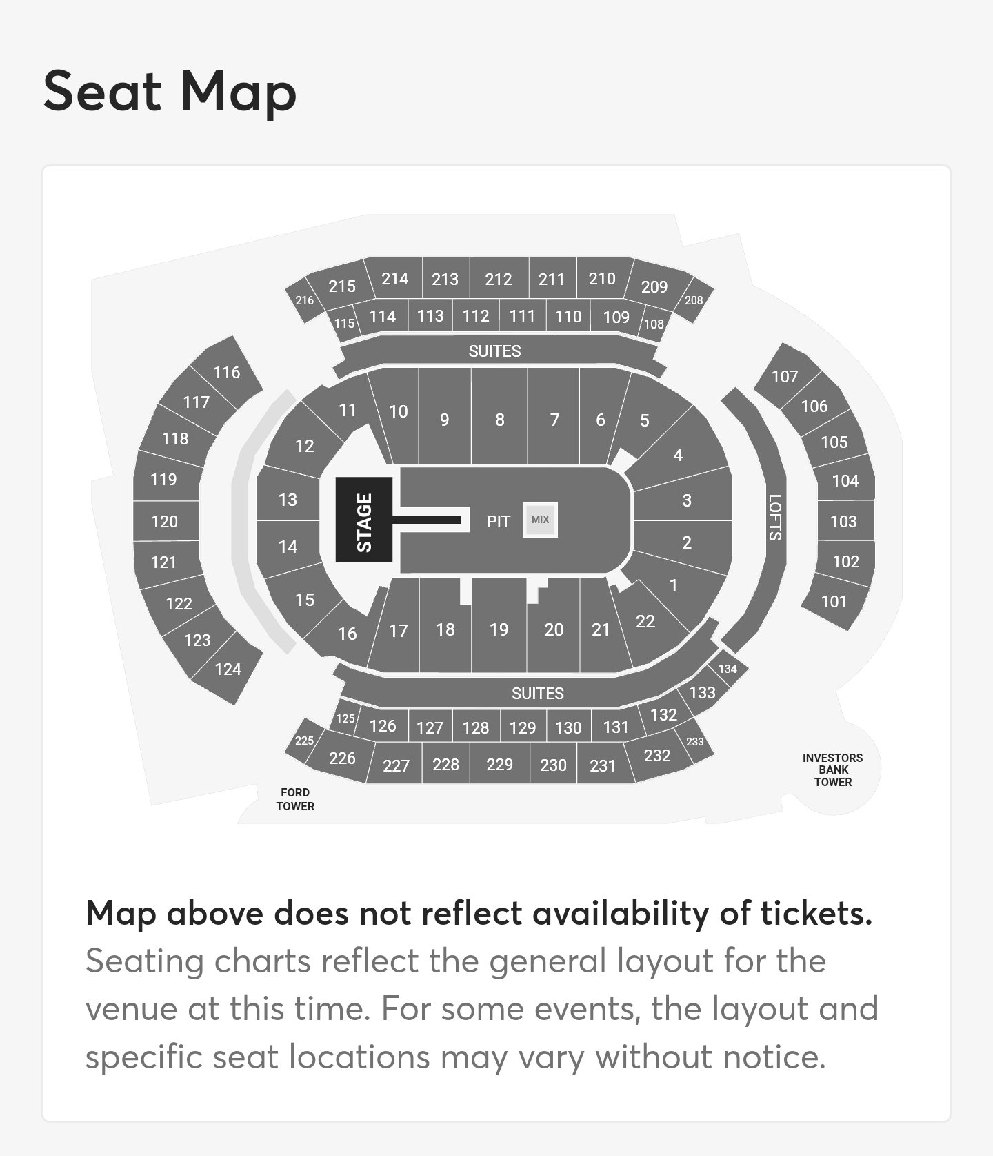 Breakdown Of The Prudential Center Seating Chart