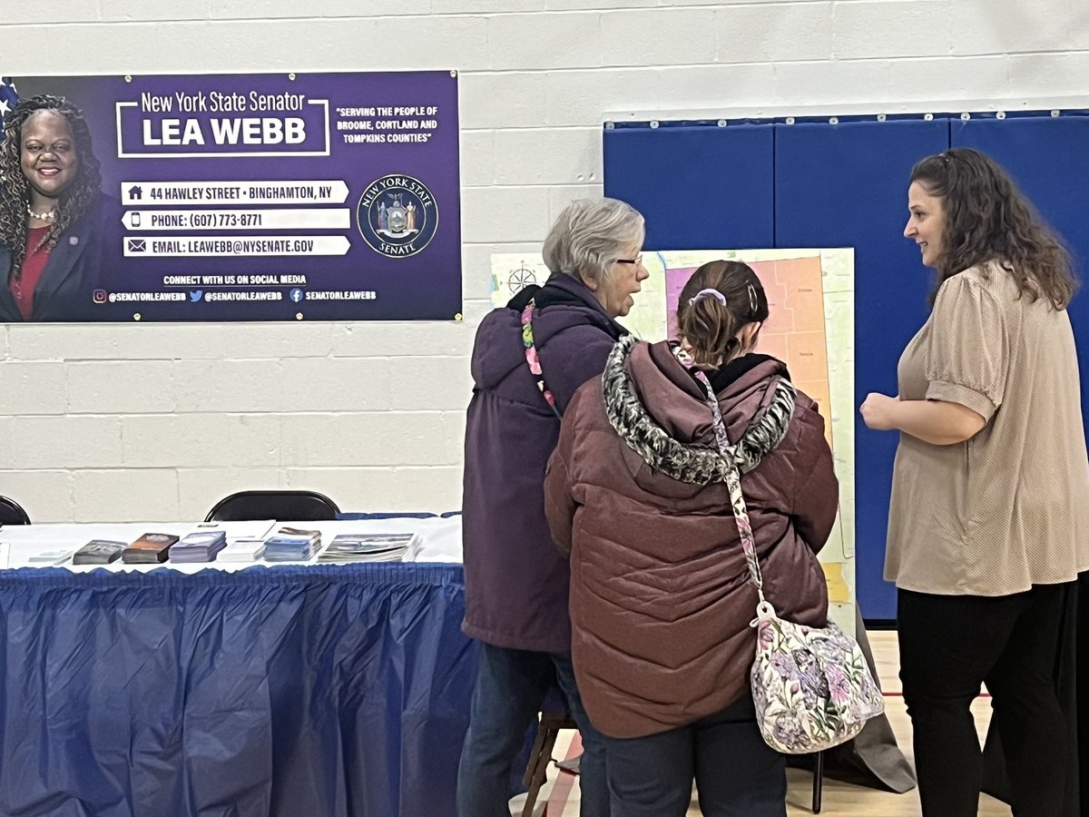 SenatorLeaWebb's tweet photo. My team was in Endicott today for the Southern Tier Community Center’s grand opening. STCC offers after school care for students, programming for teens, programming for seniors, and fitness and nutrition classes for the whole family. Congratulations, STCC! https://t.co/JMi7oWrDke