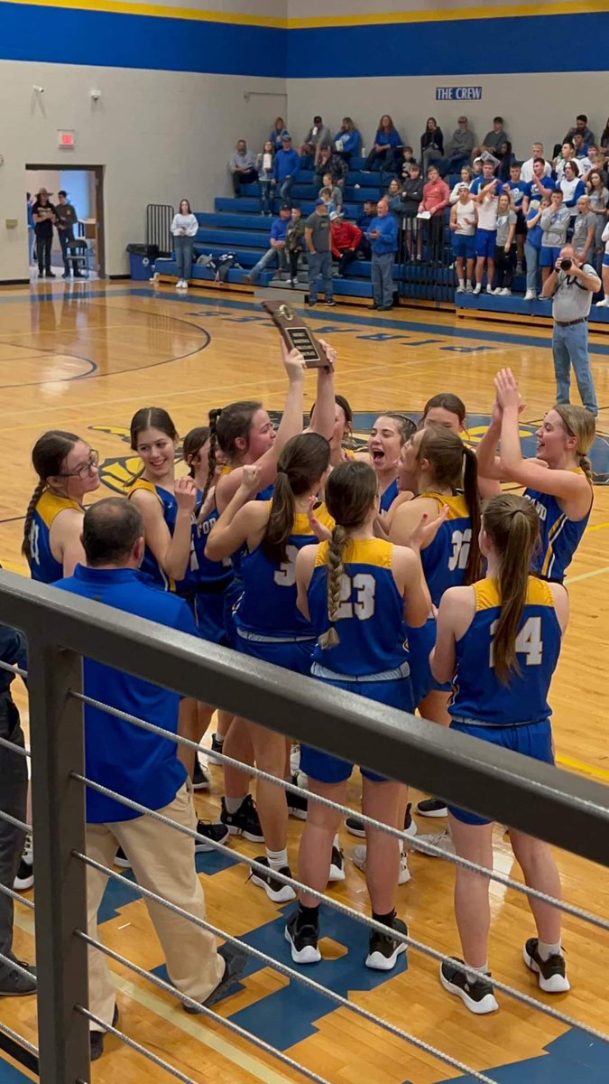 DISTRICT CHAMPIONS! The Lady Eagles grab the district title making them 20-8 for the season. They will continue their play on Tuesday, February 28th.