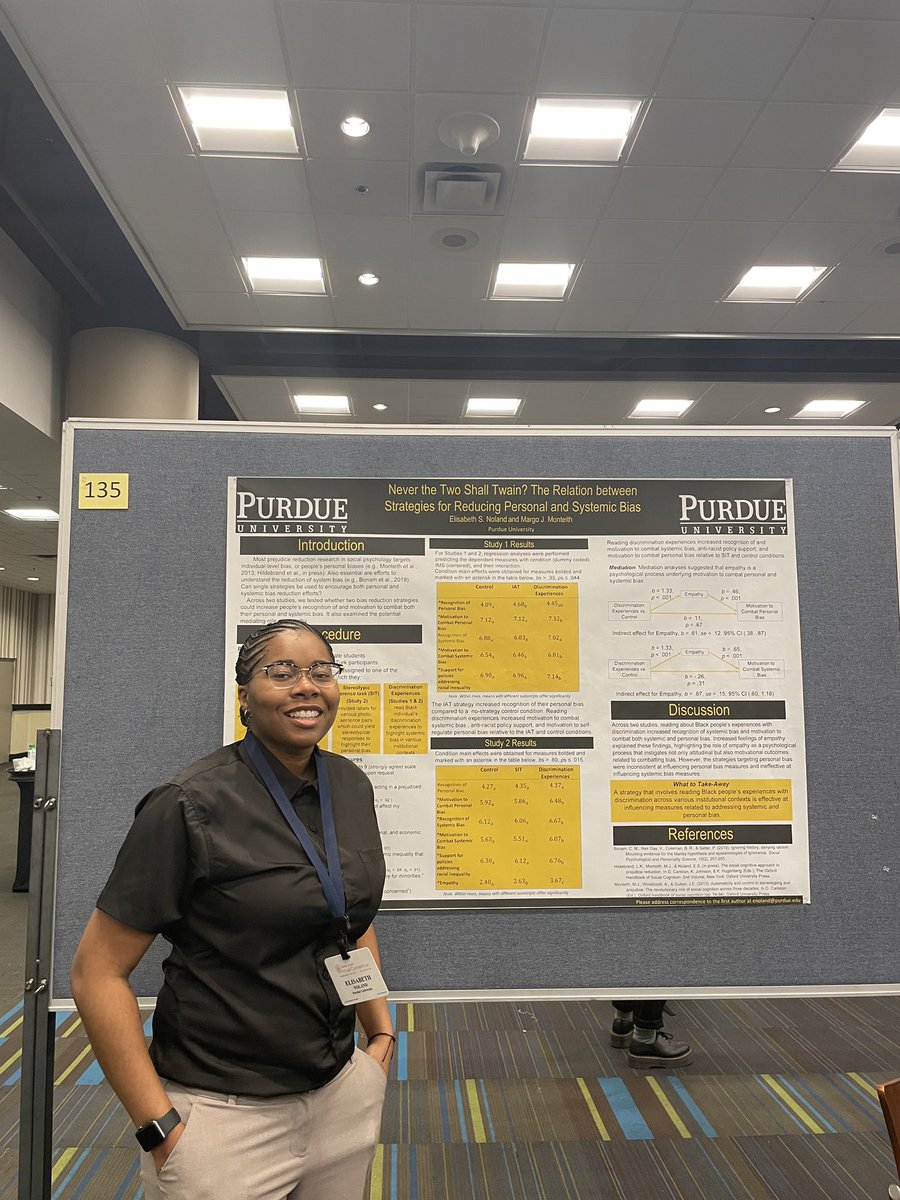 lizsnoland's tweet photo. #SPSP2023 was a success! Had a great poster session, connected with some amazing folks old and new, and attended an amazing #BlaSPR event. @Purdue_PsychSci https://t.co/FSqKgAwNb4