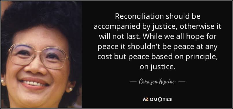 oslecjunior's tweet photo. There can be no reconciliation without justice. https://t.co/TgIkZun1B9