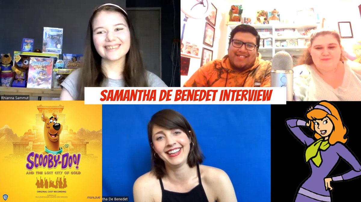 JayMillyVids's tweet photo. The Samantha De Benedet Interview is out now - https://t.co/wPILeykKoV #ScoobyDoo #Scoob #ScoobyDooLiveShow #ScoobyLiveShow #Musical #Monlove #Interview #Podcast #DaphneBlake https://t.co/txBnw3C2rO