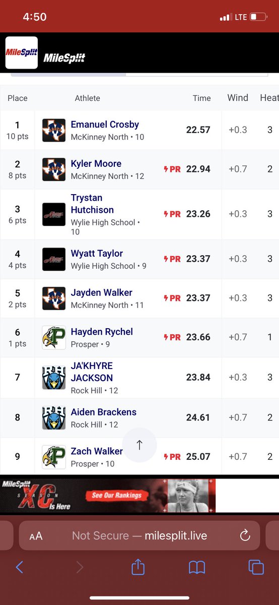 McrosbyMelvin's tweet photo. Great job by the Varsity boy sprinters in the 200 m! Steadily improving! @EmanuelCrosby1 @JP_Walker26 and Kyler Moore! #nodepositnoreturn https://t.co/eGZTqAQvjE